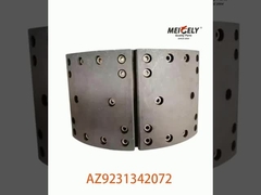 High Performance AZ9231342072 Semi-Metal Brake Shoe Assembly For SINOTRUK HOWO