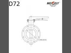 High-Quality Butterfly Valve DF71-100 D72 For Water Tank truck