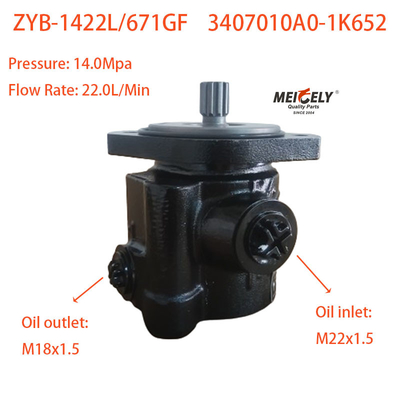 Power Steering Pump For Cummins ISDE Diesel Engine ZYB-1422L/671GF
