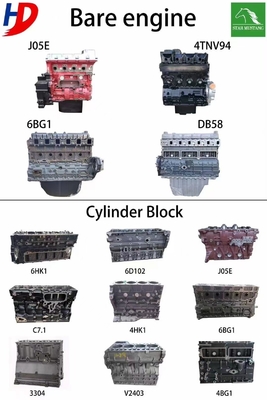 Durable Smooth Solid Structure Bare Engine Parts Komatsu Excavator Parts