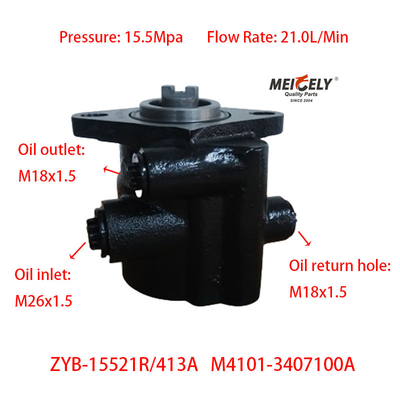 Stock Yuchai 6M Engine M4101-3407100A Yuchai Series Steering Pump