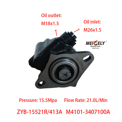 Stock Yuchai 6M Engine M4101-3407100A Yuchai Series Steering Pump