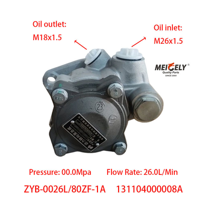 131104000008A Heavy Duty Truck HOWO Steering Booster Pump