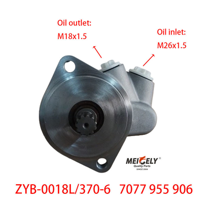 7077 955 906 Shaanqi Heavy Duty Truck HOWO Steering Pump