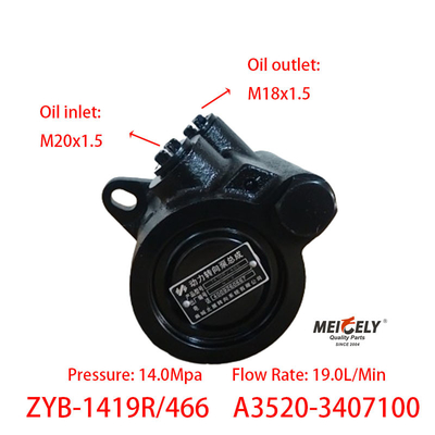 ZYB-1419R/466 Steering Booster Pump A3520-3407100 For YC6108ZLQB