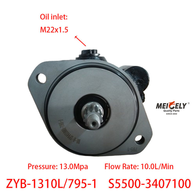 Stock ZYB-1310L/795-1 Yuchai Power Steering Pump S5500-3407100