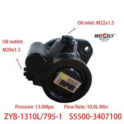 Stock ZYB-1310L/795-1 Yuchai Power Steering Pump S5500-3407100