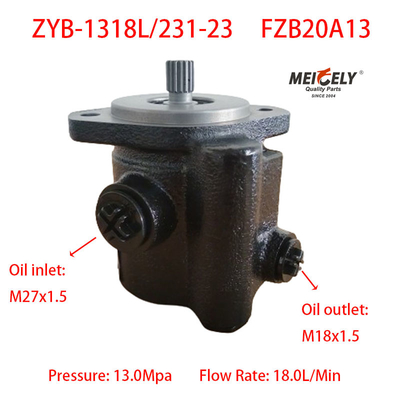 Dandong Huanghai Yutong ZYB-1318L/231-23 Power Steering Pump