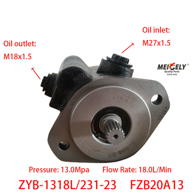 Dandong Huanghai Yutong ZYB-1318L/231-23 Power Steering Pump