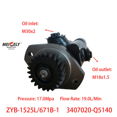 Steering Pump ZYB-1525L/671B-1 Xichai FAW Qingdao 3407020-Q5140