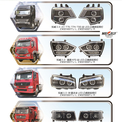 WG9525720025 Sinotruk Haohan N7G Headlight LED For HOWO