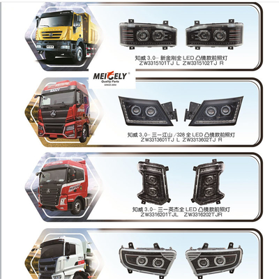 61020932 For Sany Heavy Duty Trucks Yingjie LED Headlight Assembly
