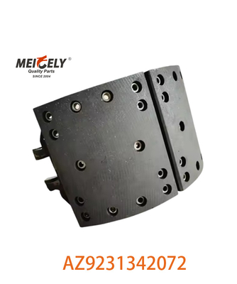 High Performance AZ9231342072 Semi-Metal Brake Shoe Assembly For SINOTRUK HOWO