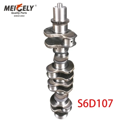 S4D102 S6D102 S6D107 S6D125 Forged Steel Cast Crankshaf For Excavator