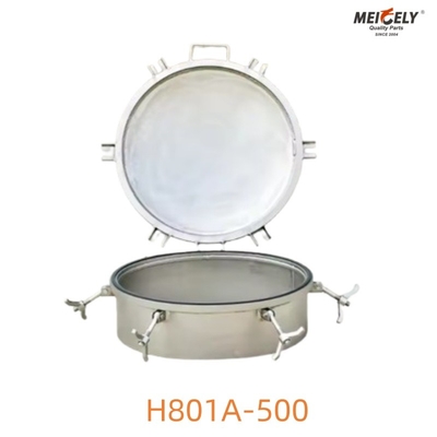 Welding Type Stainless Steel H801A-500 Manhole Cover For Tank Truck