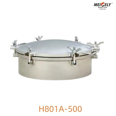 Welding Type Stainless Steel H801A-500 Manhole Cover For Tank Truck