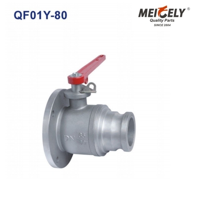 One Way / Three Way Flange Ball Valve QF01Y-80 DN80 For Water Tank Truck