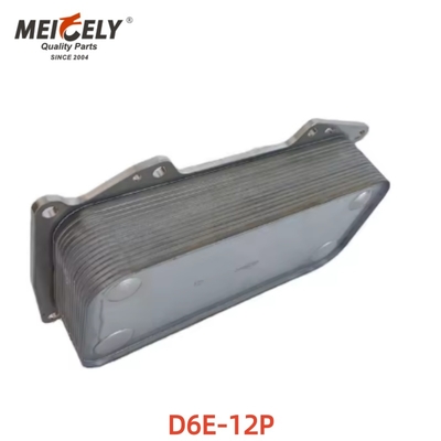 High-Quality Excavator Spare Parts  Engine Oil Cooler D6E-12P 04254427 For Cover Core Assy